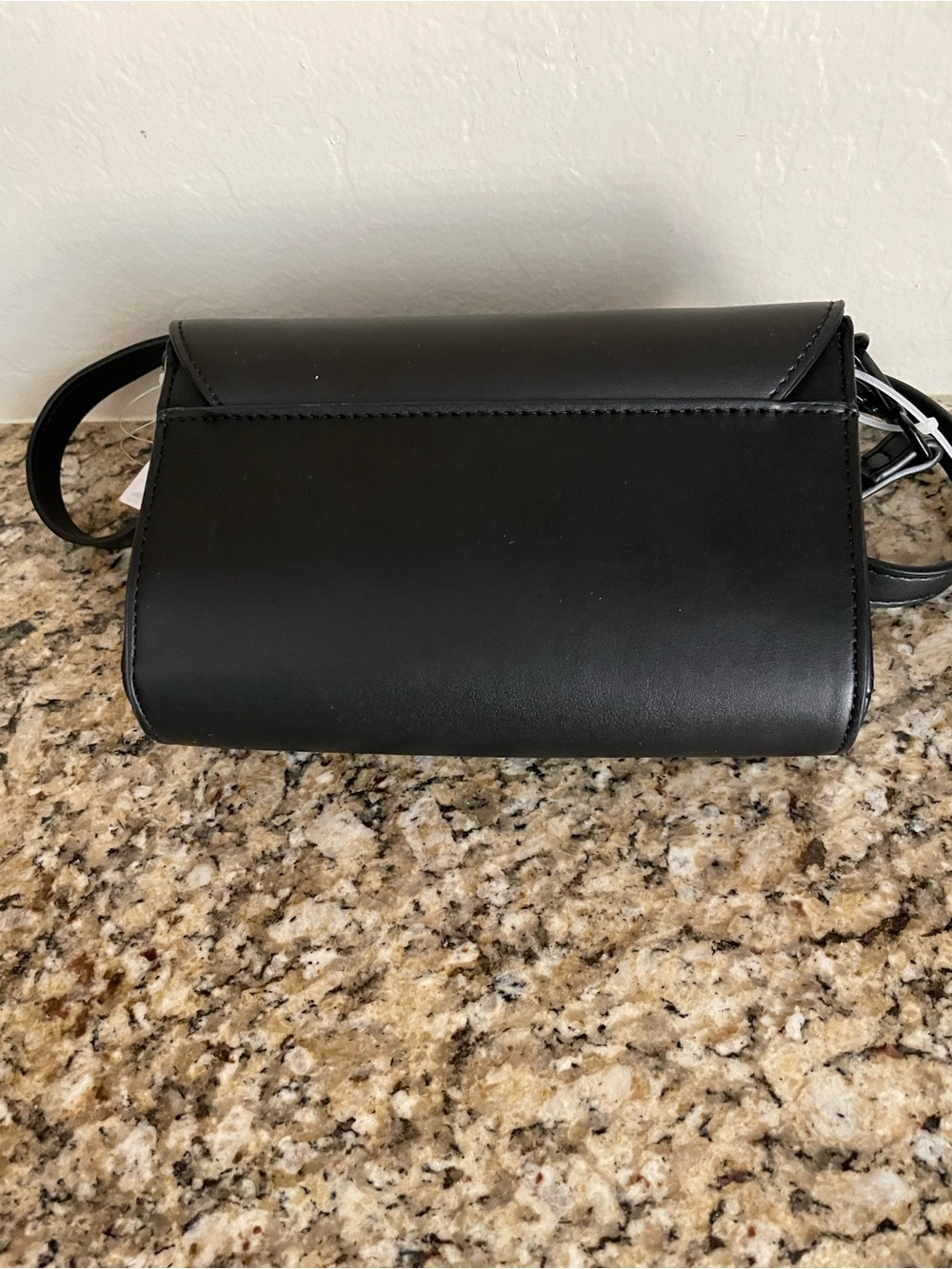 Betsey Johnson Halloween Graphic Black Crossbody Bag with Purple Door Accent - Picture 3 of 5